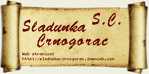 Sladunka Crnogorac vizit kartica